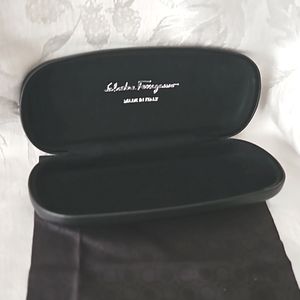 Salvatore Ferragamo Glasses Hard Case & Cleaning Cloth.
